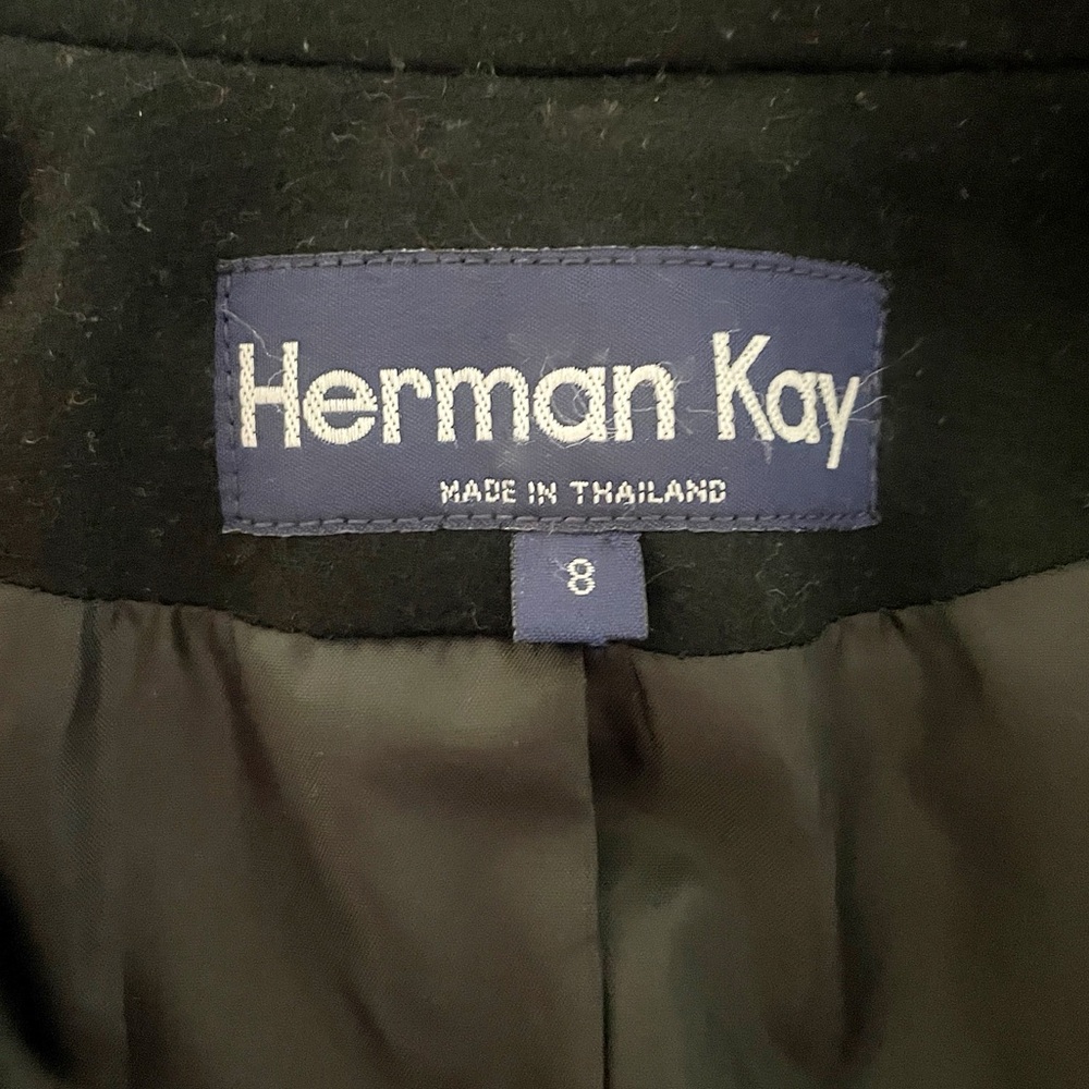 Herman Kay | Classic Black Overcoat - Picture 6 of 10